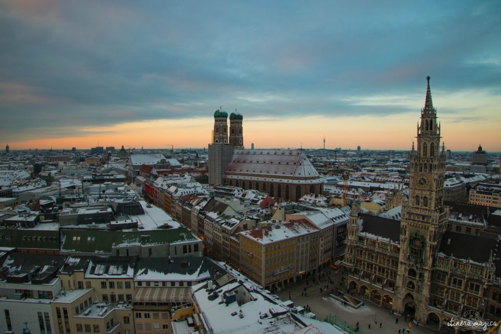 Munich, panorama Peterskirche